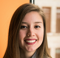 Portrait of Victoria Lawson, CFO and leader of a financial trading company